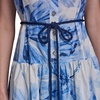 image:imageKarl Lagerfeld Womens Sleeveless Rope Belt Aline Maxi DressPorcelain Blue Multi