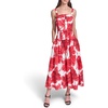 image:imageKarl Lagerfeld Womens Sleeveless Rope Belt Aline Maxi DressTomato Multi