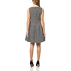 image:imageKarl Lagerfeld Womens Sleeveless Round Neck Textured Tweed DressBlack Soft Whie Multi
