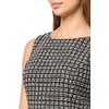 image:imageKarl Lagerfeld Womens Sleeveless Round Neck Textured Tweed DressBlack Soft Whie Multi
