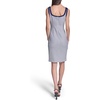image:imageKarl Lagerfeld Womens Sleeveless Scoop Neck Knit Front Buttons Sheath DressMaritimeSoft White
