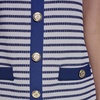 image:imageKarl Lagerfeld Womens Sleeveless Scoop Neck Knit Front Buttons Sheath DressMaritimeSoft White