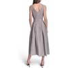 image:imageKarl Lagerfeld Womens Sleeveless Scoop Neck Linen Fit and Flare Midi DressEarthy Brown