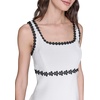 image:imageKarl Lagerfeld Womens Sleeveless Scoop Neck Sheath DressSoft White Black