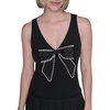 image:imageKarl Lagerfeld Womens Sleeveless Scuba Crepe Aline DressBlack