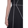 image:imageKarl Lagerfeld Womens Sleeveless Scuba Crepe Wear to Work Midi DressBlackSoft White