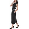 image:imageKarl Lagerfeld Womens Sleeveless Scuba Crepe Wear to Work Midi DressBlackSoft White
