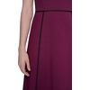 image:imageKarl Lagerfeld Womens Sleeveless Scuba Crepe Wear to Work Midi DressWineBlack