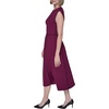 image:imageKarl Lagerfeld Womens Sleeveless Scuba Crepe Wear to Work Midi DressWineBlack