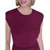 image:imageKarl Lagerfeld Womens Sleeveless Scuba Crepe Wear to Work Midi DressWineBlack