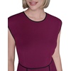 image:imageKarl Lagerfeld Womens Sleeveless Scuba Crepe Wear to Work Midi DressWineBlack