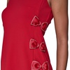 image:imageKarl Lagerfeld Womens Sleeveless Side Bows Scuba Crepe Sheath DressAdmiral Red