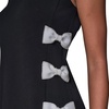 image:imageKarl Lagerfeld Womens Sleeveless Side Bows Scuba Crepe Sheath DressBlackSoft White