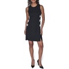 image:imageKarl Lagerfeld Womens Sleeveless Side Bows Scuba Crepe Sheath DressBlackSoft White