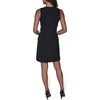 image:imageKarl Lagerfeld Womens Sleeveless Side Bows Scuba Crepe Sheath DressBlackSoft White