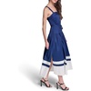 image:imageKarl Lagerfeld Womens Sleeveless Square Neck Cotton Colorblock Midi DressMaritimeSoft White