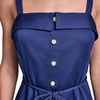 image:imageKarl Lagerfeld Womens Sleeveless Square Neck Cotton Colorblock Midi DressMaritimeSoft White