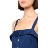 image:imageKarl Lagerfeld Womens Sleeveless Square Neck Cotton Colorblock Midi DressMaritimeSoft White