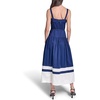 image:imageKarl Lagerfeld Womens Sleeveless Square Neck Cotton Colorblock Midi DressMaritimeSoft White