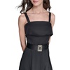 image:imageKarl Lagerfeld Womens Sleeveless Square Neck Midi DressBlack