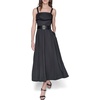 image:imageKarl Lagerfeld Womens Sleeveless Square Neck Midi DressBlack