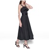 image:imageKarl Lagerfeld Womens Sleeveless Square Neck Midi DressBlack