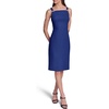 image:imageKarl Lagerfeld Womens Sleeveless Square Neck Scuba Crepe Bow Detail Sheath DressMaritime
