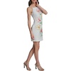 image:imageKarl Lagerfeld Womens Sleeveless Square Neck Soutache a Line Floral Detail DressSoft White
