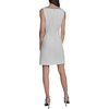 image:imageKarl Lagerfeld Womens Sleeveless Square Neck Tweed Sheath Mini DressSoft White
