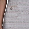 image:imageKarl Lagerfeld Womens Sleeveless Square Neck Tweed Sheath Mini DressSoft White Multi