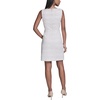 image:imageKarl Lagerfeld Womens Sleeveless Square Neck Tweed Sheath Mini DressSoft White Multi
