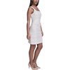 image:imageKarl Lagerfeld Womens Sleeveless Square Neck Tweed Sheath Mini DressSoft White Multi