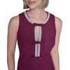 image:imageKarl Lagerfeld Womens Sleeveless Stretch Texture Knit Tweed DressWine