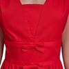 image:imageKarl Lagerfeld Womens Sleeveless V Neck Cotton Fit and Flare Midi DressTomato