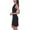 image:imageKarl Lagerfeld Womens Solid Color Crew Neck Sheath DressBlack