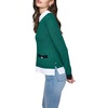 image:imageKarl Lagerfeld Womens Sweater with Builtin Shirt DetailsVeridian Green