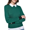 image:imageKarl Lagerfeld Womens Sweater with Builtin Shirt DetailsVeridian Green