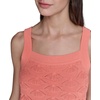 image:imageKarl Lagerfeld Womens Tank Square Neck SweaterFusion Coral