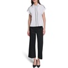 image:imageKarl Lagerfeld Womens Threaded Lace Rosette Buttons Poplin BlouseWhite