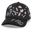 image:imageKarl Lagerfeld Womens Tools of the Trade Print Baseball CapBlack