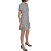 image:imageKarl Lagerfeld Womens Tweed Short Sleeve Round Neck Shift Mini DressBlackSoft White