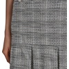 image:imageKarl Lagerfeld Womens Tweed Short Sleeve Round Neck Shift Mini DressBlackSoft White