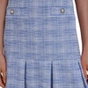 image:imageKarl Lagerfeld Womens Tweed Short Sleeve Round Neck Shift Mini DressFrench BlueSoft White