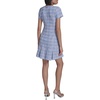 image:imageKarl Lagerfeld Womens Tweed Short Sleeve Round Neck Shift Mini DressFrench BlueSoft White