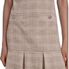 image:imageKarl Lagerfeld Womens Tweed Short Sleeve Round Neck Shift Mini DressTaupeSoft White