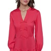 image:imageKarl Lagerfeld Womens V Neck Long Sleeve Mini a Line DressTeaberry