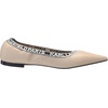 image:imageKarl Lagerfeld Womens Vinette Pointed Toe Ballet Flat with LogoDusty Nude