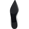 image:imageKarl Lagerfeld Womens Vinette Pointed Toe Ballet Flat with LogoSilver