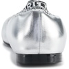 image:imageKarl Lagerfeld Womens Vinette Pointed Toe Ballet Flat with LogoSilver