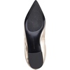 image:imageKarl Lagerfeld Womens Vinette Pointed Toe Ballet Flat with LogoWhite Gold